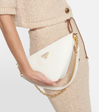 Schultertasche Triangle Mini aus Leder | Prada