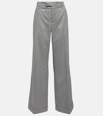 Pantaloni in lana a vita alta | Brunello Cucinelli