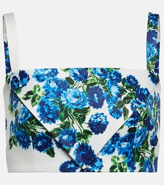 Top cropped Zori con stampa | Emilia Wickstead