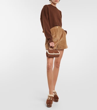 Shorts a vita alta in velluto a coste | Dolce&Gabbana