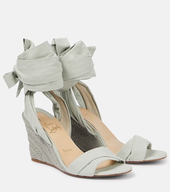 Melides Du Desert 85 espadrille wedges | Christian Louboutin
