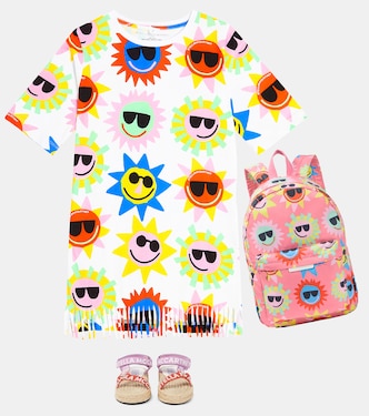 Bedrucktes Kleid aus Baumwoll-Jersey | Stella McCartney Kids