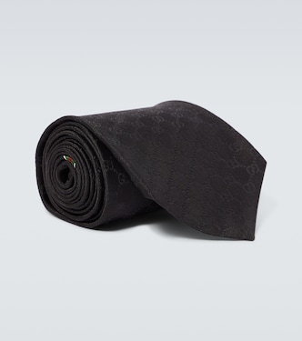 Cravatta in twill di seta GG | Gucci