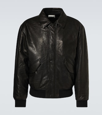 Leather bomber jacket | Saint Laurent