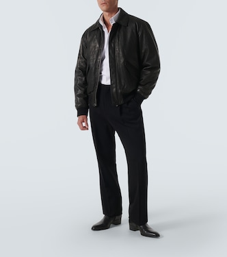 Bomberjacke aus Leder | Saint Laurent