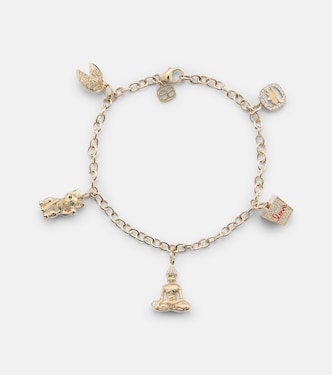Armband Joy Luck Club aus 14kt Gelbgold mit Diamanten und Smaragden | Sydney Evan