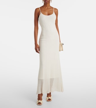 Treillis crochet cotton-blend midi dress | Faithfull