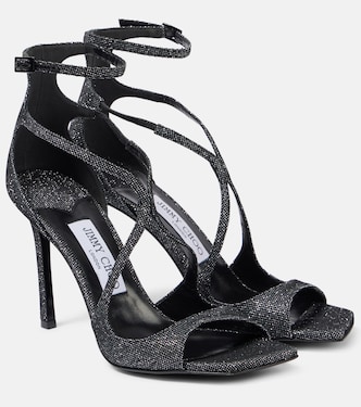 Azia 95 glitter sandals | Jimmy Choo
