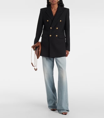 Jeans a gamba larga e vita alta | Saint Laurent