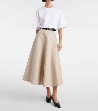 Falda midi de algodón | Róhe