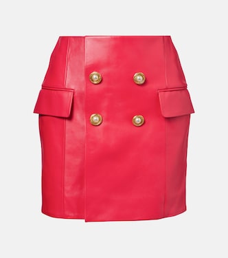 Minifalda de piel | Balmain