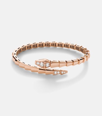 Bracciale Serpenti Viper in oro rosa 18kt con diamanti | Bvlgari