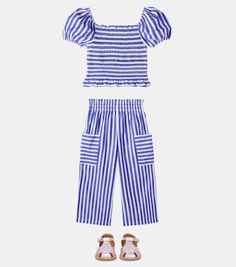 Ensemble top et pantalon rayés en coton | Polo Ralph Lauren Kids