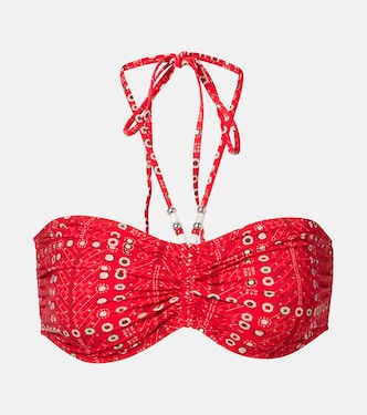 Salmage printed halterneck bikini top | Marant Etoile
