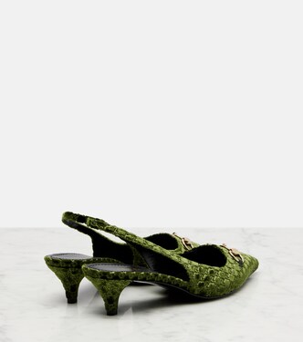 GG Horsebit Erin slingback pumps | Gucci