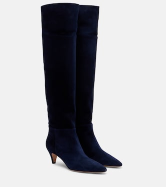 Pointy 55 suede knee-high boots | Gianvito Rossi