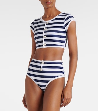 Grace striped bikini top  | Same