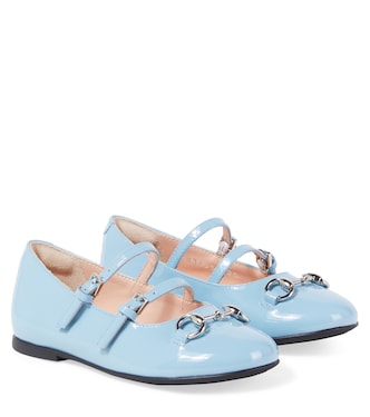 Ballerines Horsebit en cuir verni | Gucci Kids