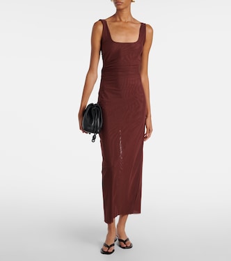 Gathered jersey maxi dress | SIR