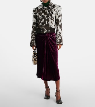 Animal-printed wool-blend jacket | Dries Van Noten