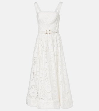 Ginger floral lace midi dress | Rebecca Vallance