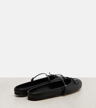 Horsebit leather ballet flats | Gucci