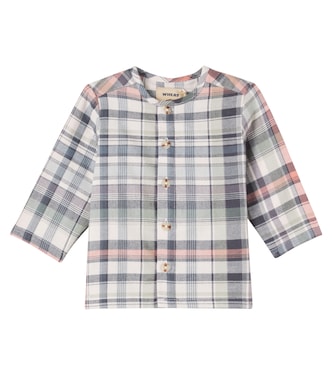 Bebé - camisa Shelby de algodón a cuadros | Wheat