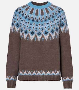 Zane Fair Isle wool-blend sweater | Staud