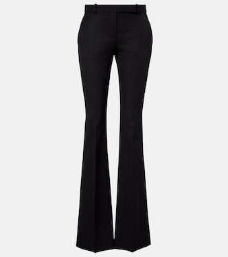 Low-rise wool flared pants | McQueen