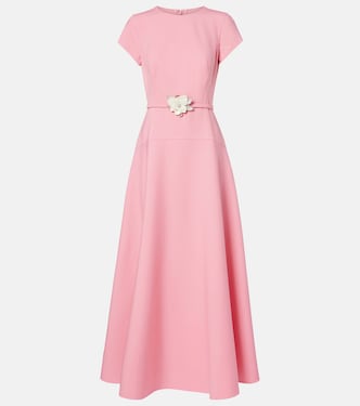 Vestido largo en mezcla de lana | Oscar de la Renta