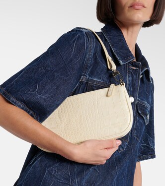 Rachel croc-effect leather shoulder bag | By Far