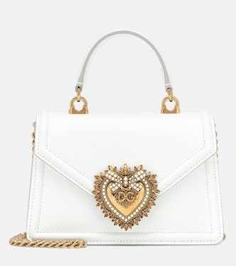 Sac à bandoulière Devotion Small en cuir | Dolce&Gabbana