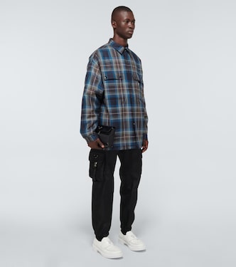 Checked wool padded overshirt | Prada