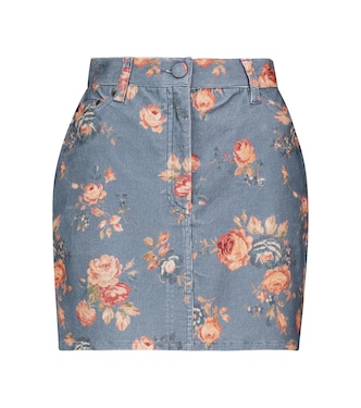 Minifalda Hollywood de pana elástica | LoveShackFancy