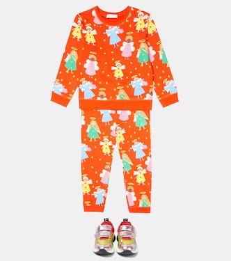 Felpa e pantaloni sportivi in cotone | Stella McCartney Kids