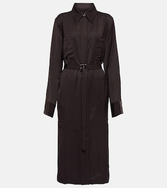 Abito midi in raso con cintura | Jil Sander