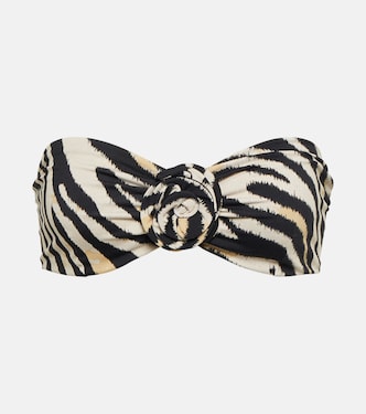 Top de bikini bandeau con motivo | Magda Butrym