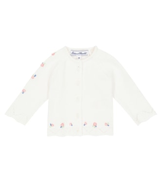 Baby - Cardigan in cotone con ricami | Tartine et Chocolat