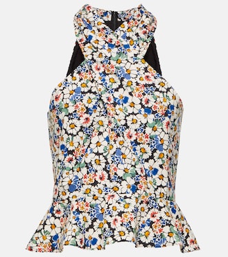 Top Drey en coton à fleurs | Veronica Beard