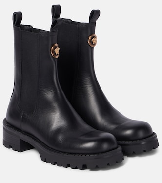 Chelsea Boots Medusa aus Leder | Versace