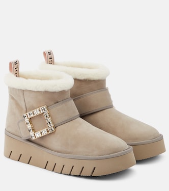 Ankle Boots Viv’ Winter aus Veloursleder | Roger Vivier