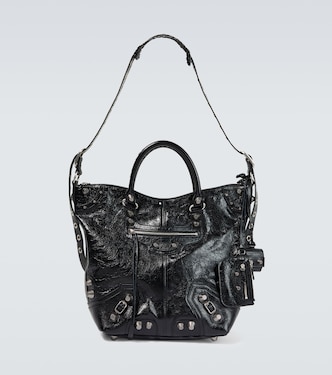  Le Cagole Medium leather tote bag | Balenciaga