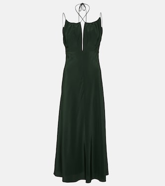 Robe midi en crêpe de soie | Toteme