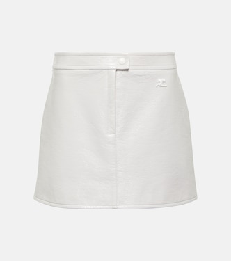 Minifalda Iconic de vinilo con logo | Courrèges