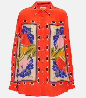 Camicia pigiama Surreal Scarf Sand con stampa | Farm Rio