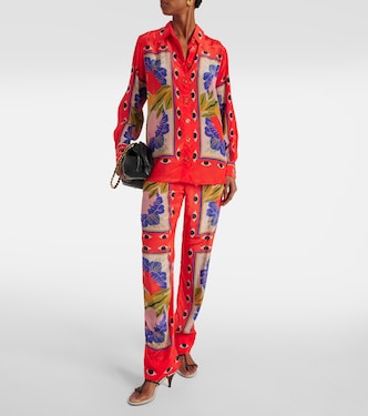 Bedrucktes Pyjama-Hemd Surreal Scarf Sand | Farm Rio