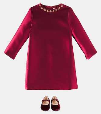 Abito in twill con perline | Il Gufo