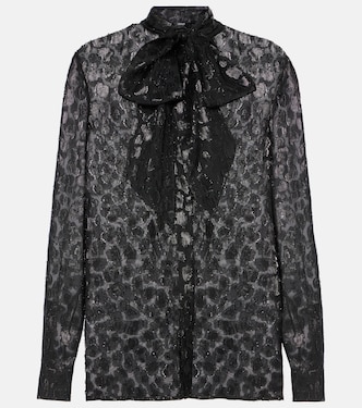 Blusa in raso jacquard | Versace