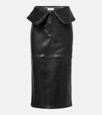 Bleistiftrock aus Leder | McQueen