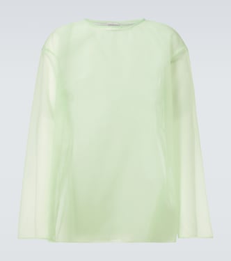 Oversized sheer top | Dries Van Noten